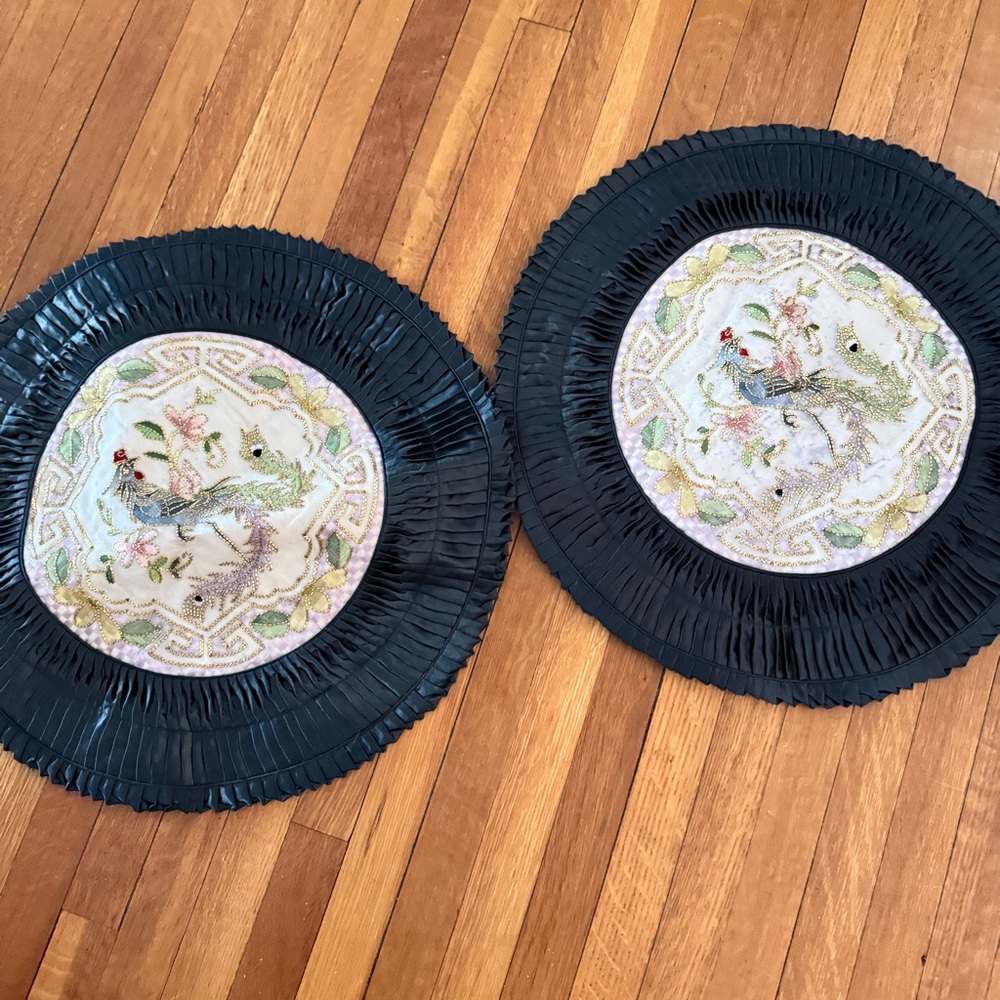 Silk throw pillows